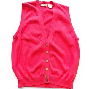 Talbot’s Sweater Vest Pink Size Small